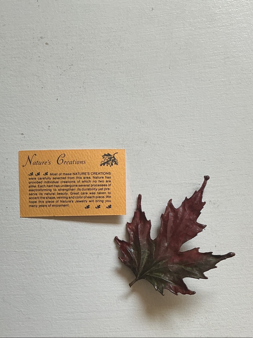 Leaf brooch/pendant